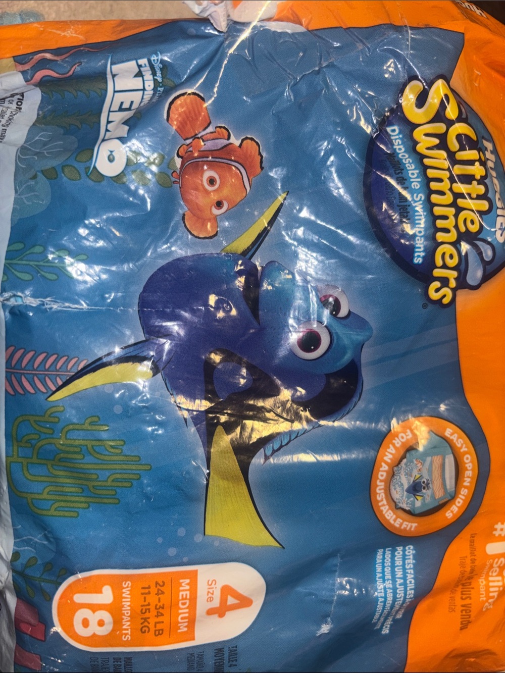Little Swimmers Disposable Swim Pants - Blue (Size 4)